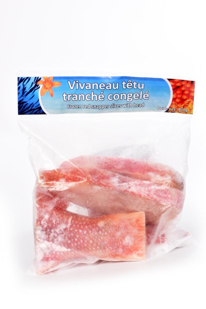 Darnes de vivaneau congelé