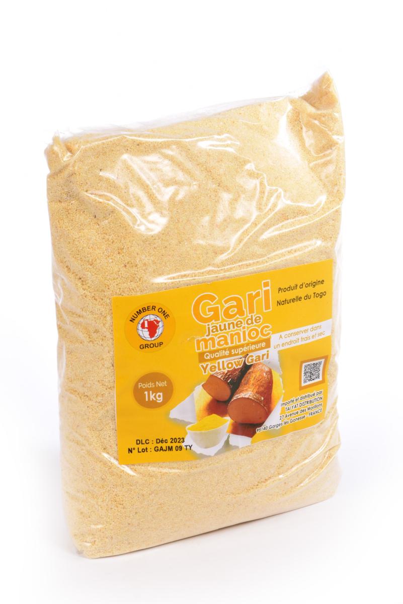 Gari jaune de manioc