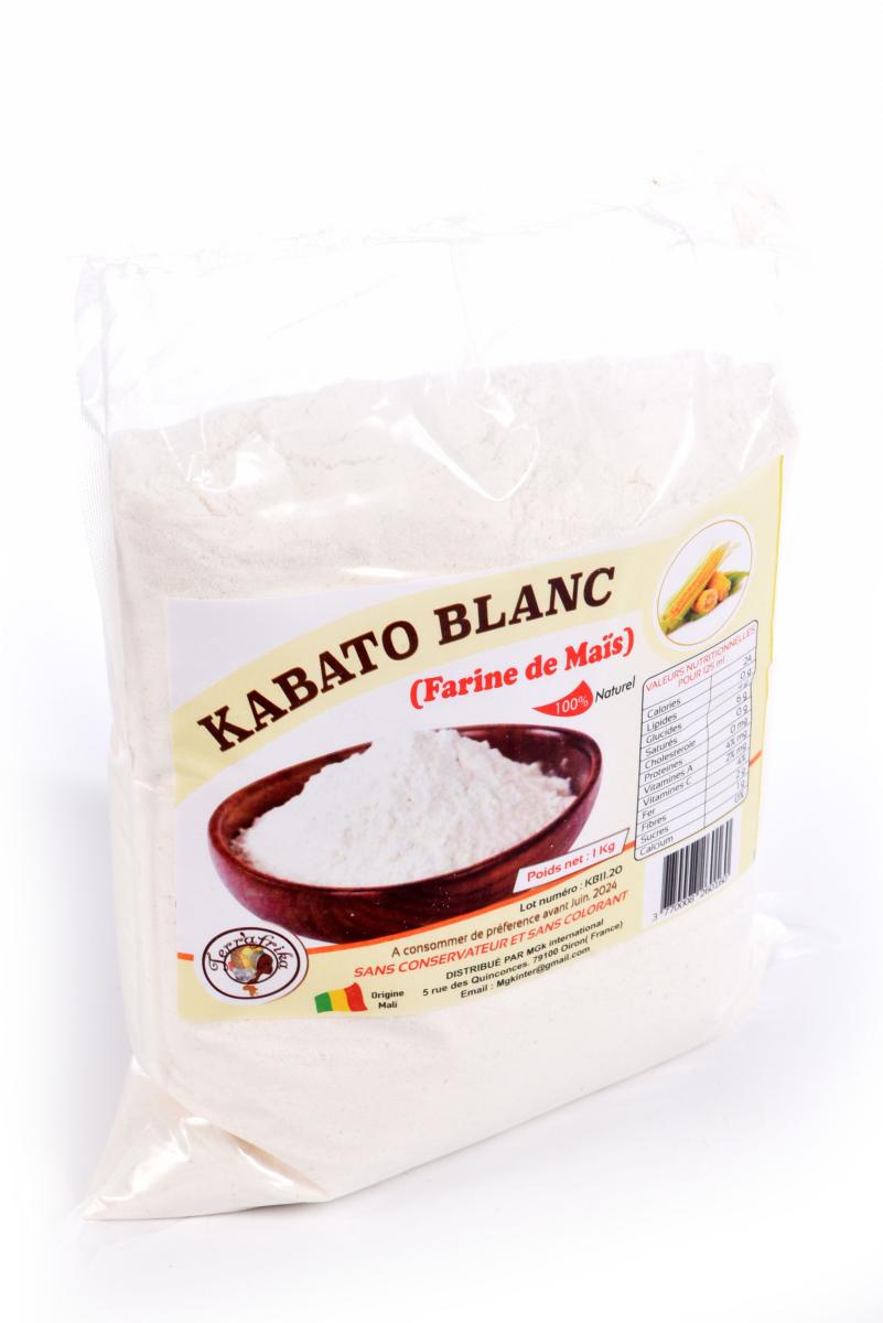 Farine de maïs blanche