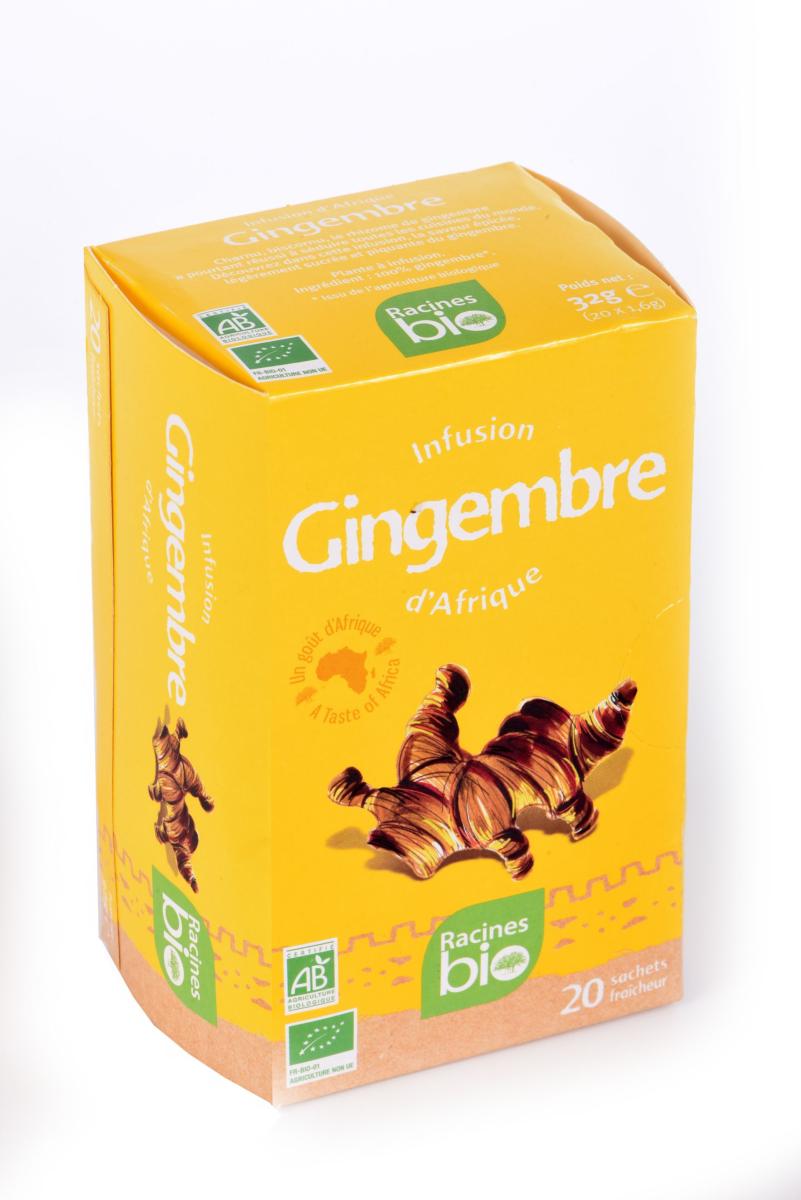 Infusion au gingembre - Racines bio