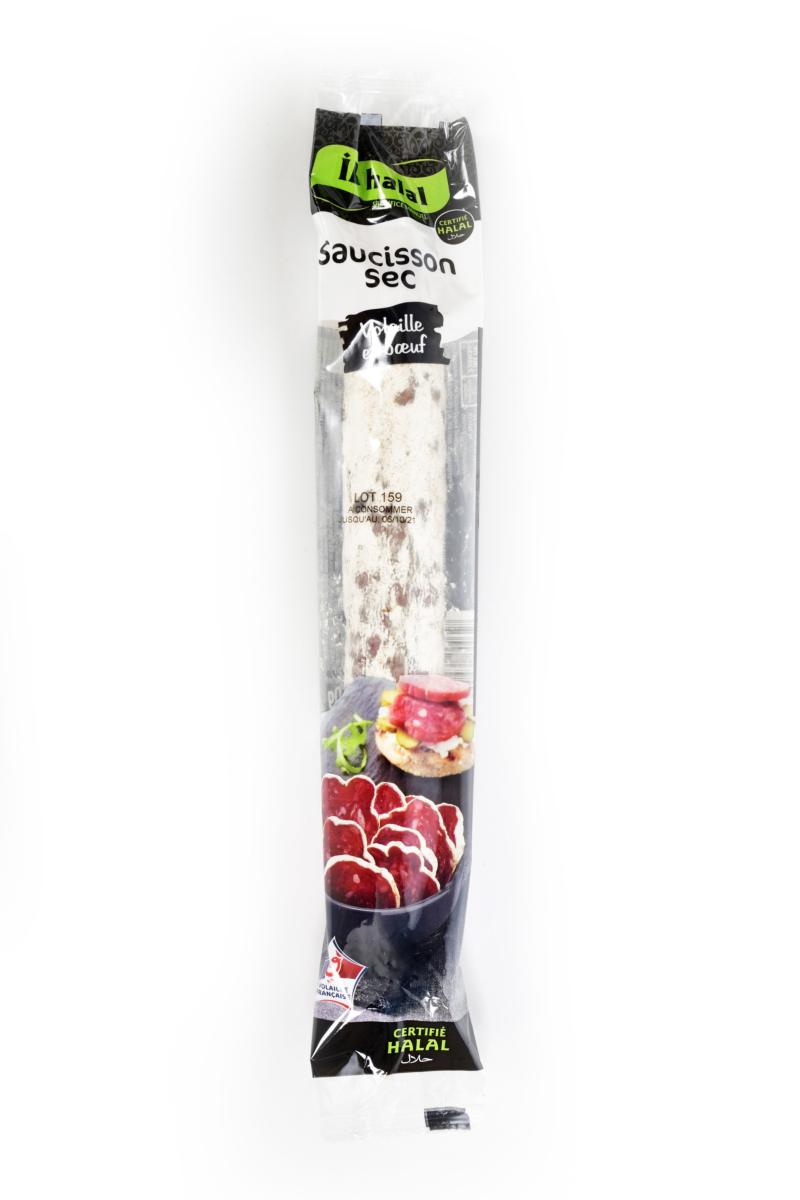 Saucisson sec volaille et bœuf - Id halal