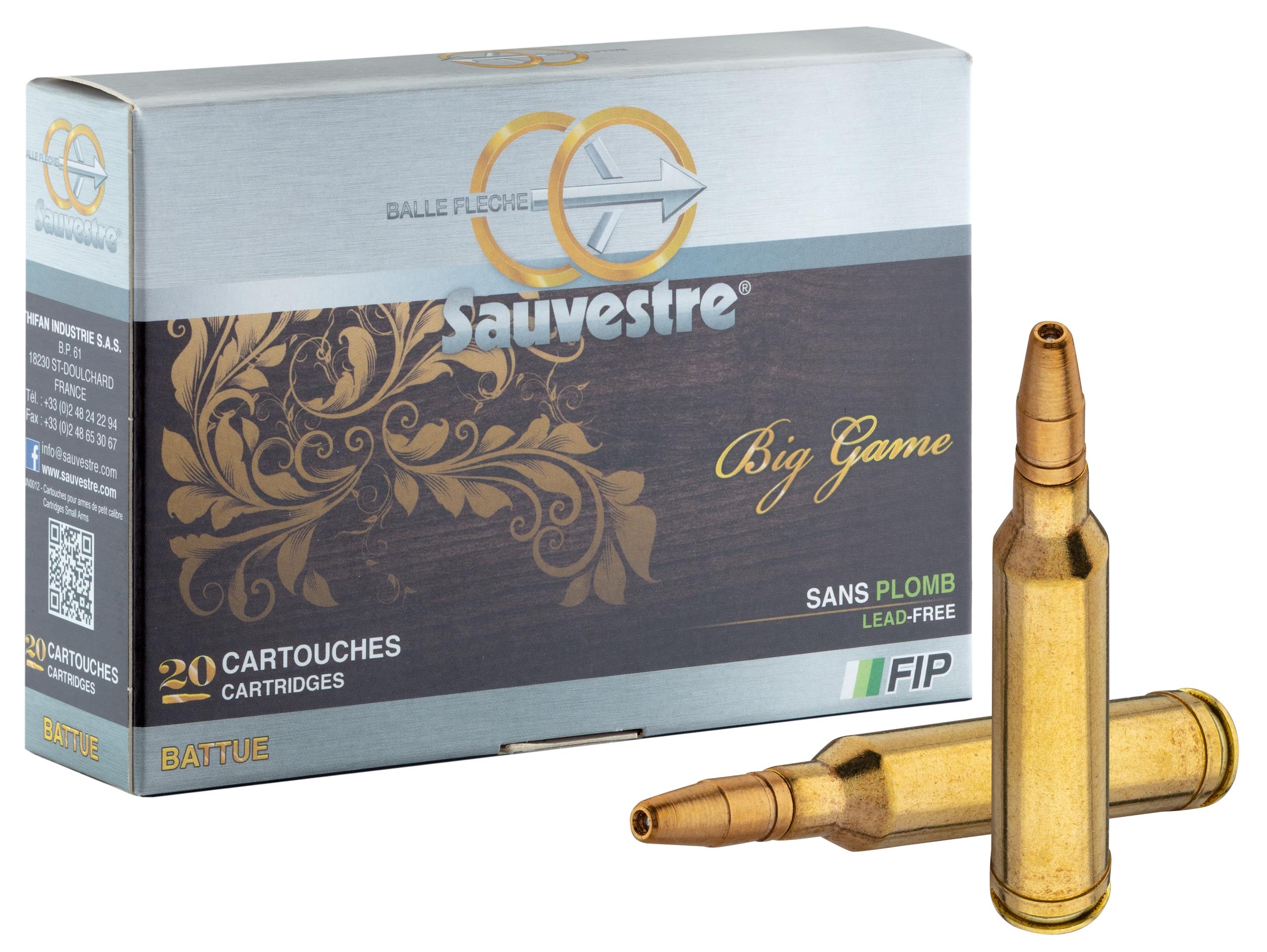 Sauvestre 7mm Remington Magnum FIP Battue 132 gr / 8.6 g