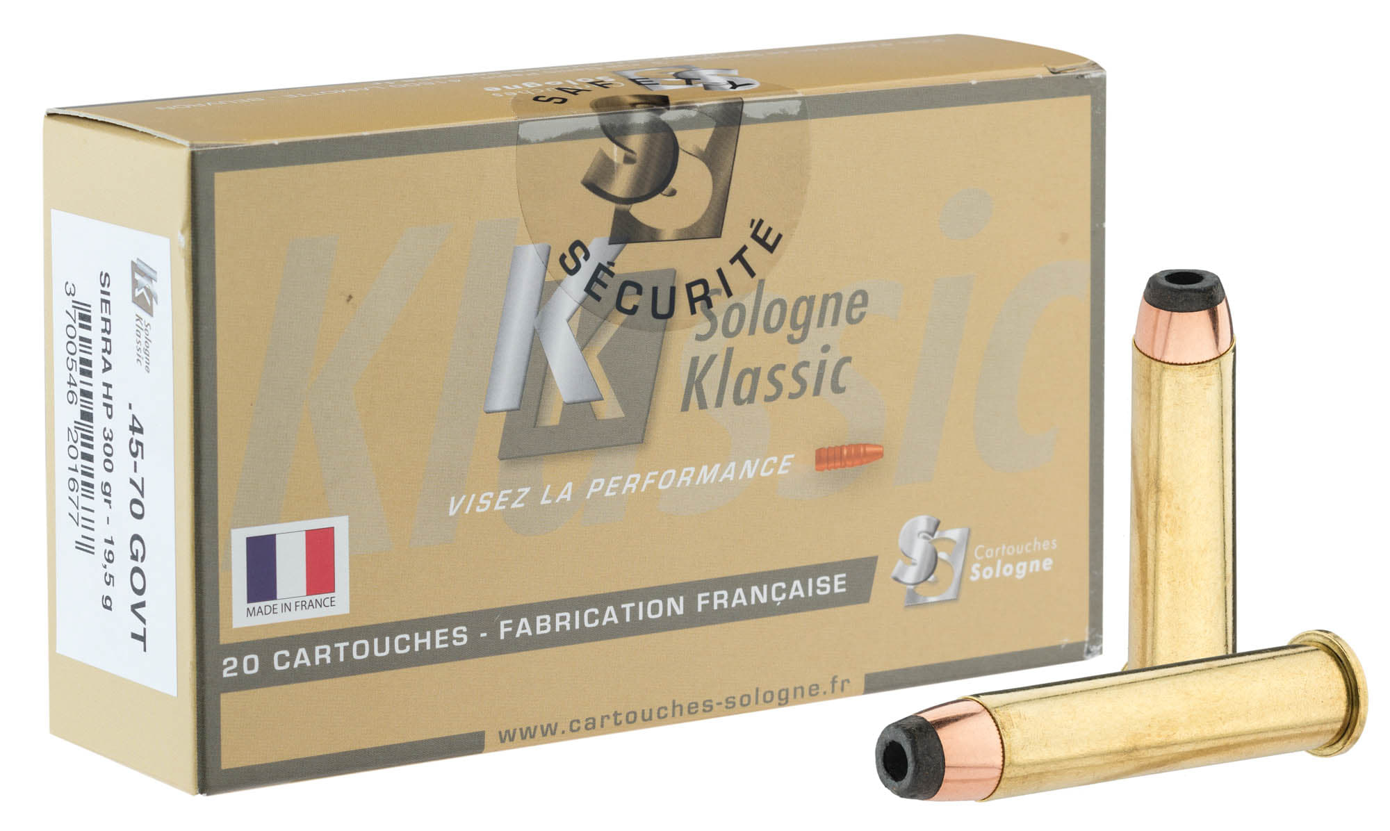 Sologne .45-70 Govt Sierra Pro Hunter HP 300 gr / 19,4 g