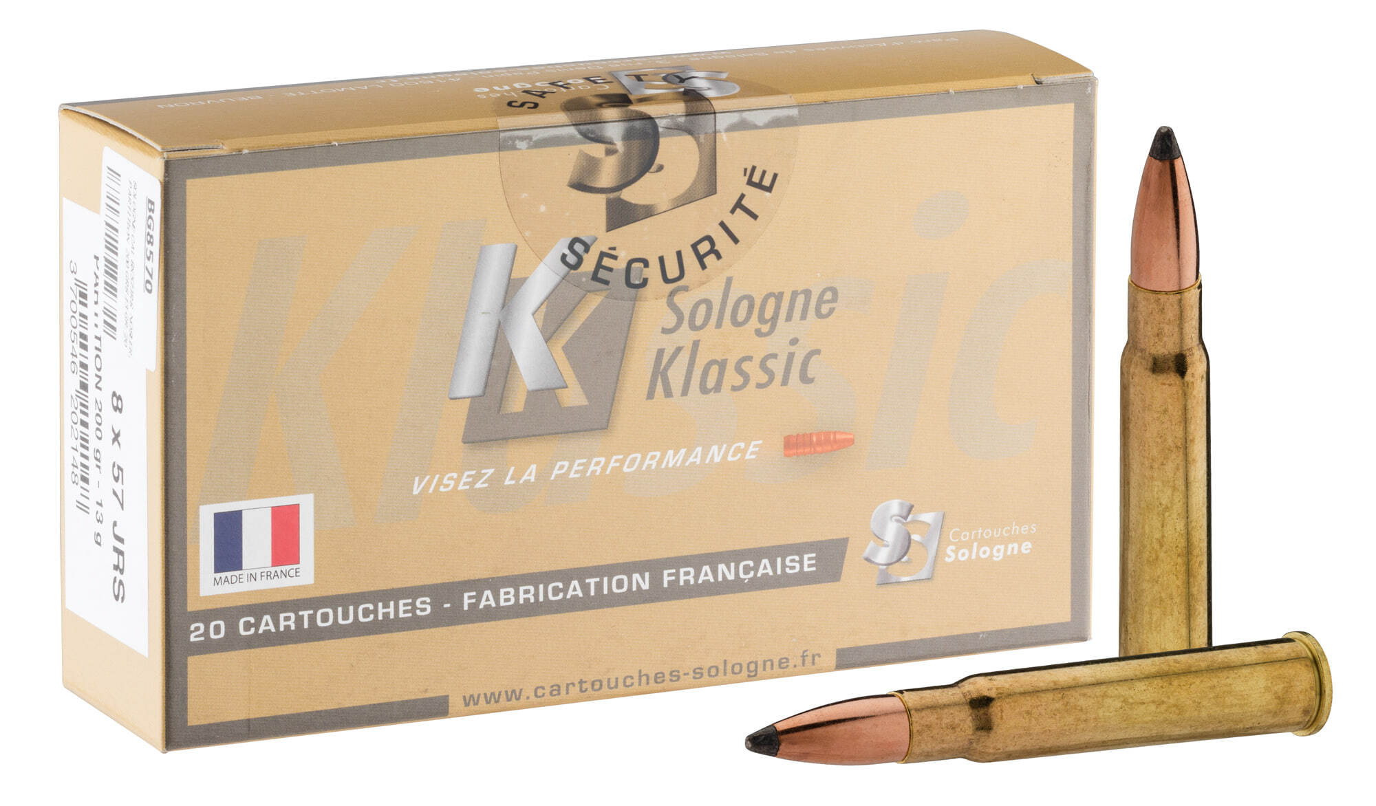 Sologne 8x57 JRS Nosler Partition 200 gr / 13 g