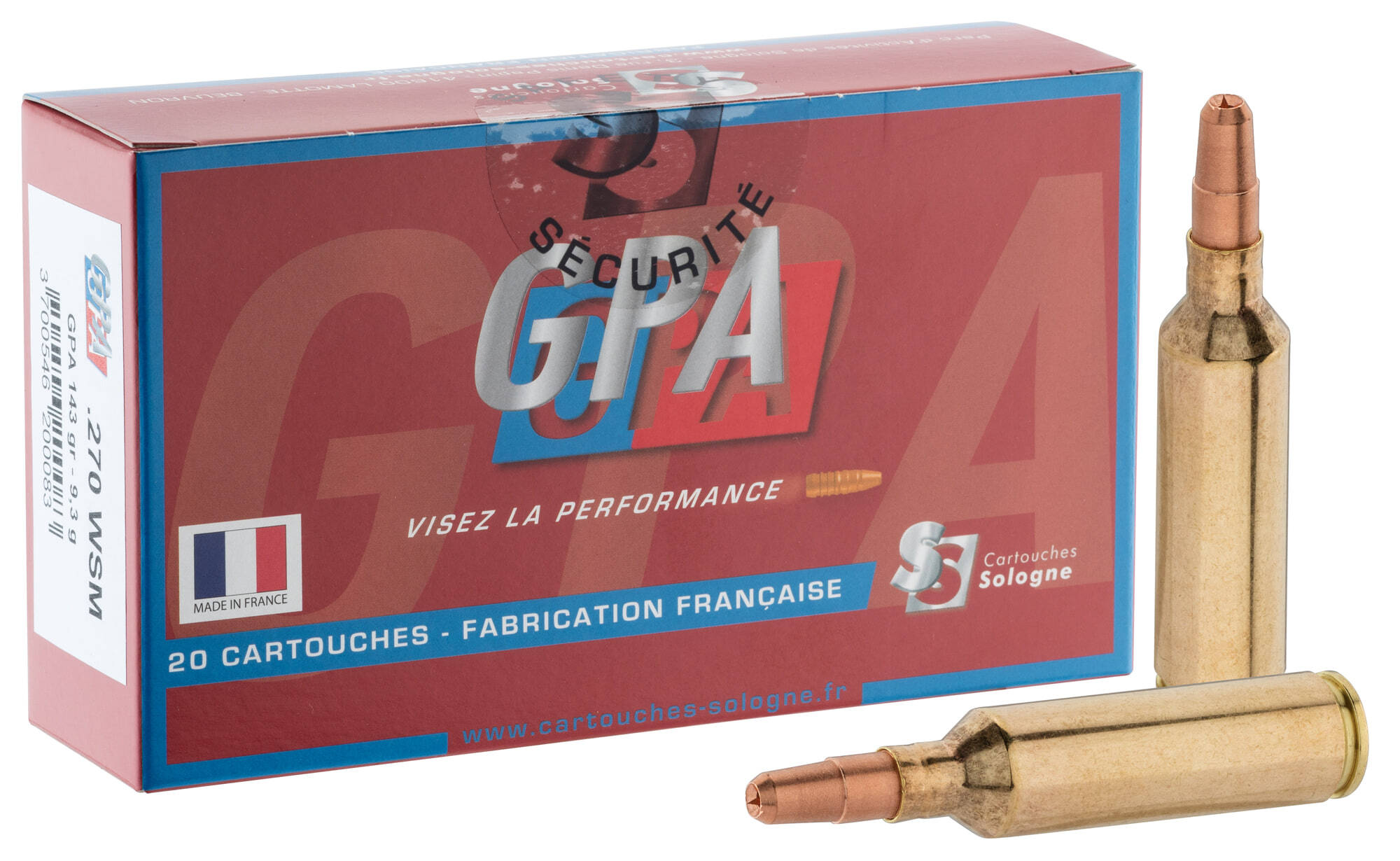 Sologne .270 WSM GPA 143 gr / 9,3 g