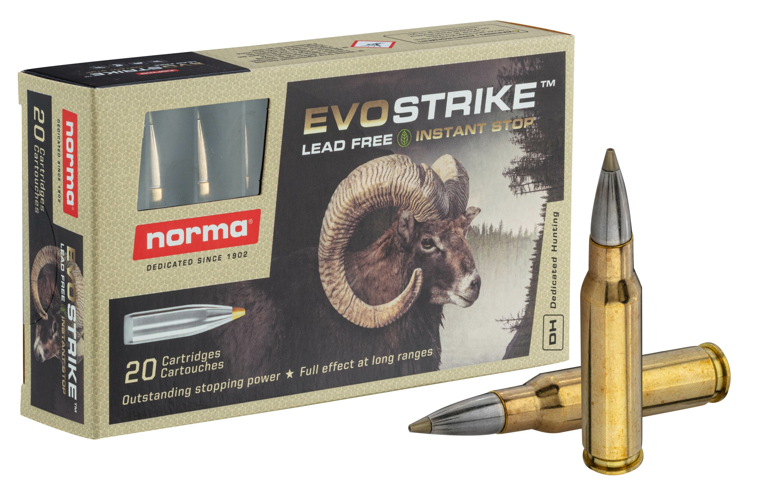 Cartouches Norma Cal. .308 Winchester 139 gr sans plomb