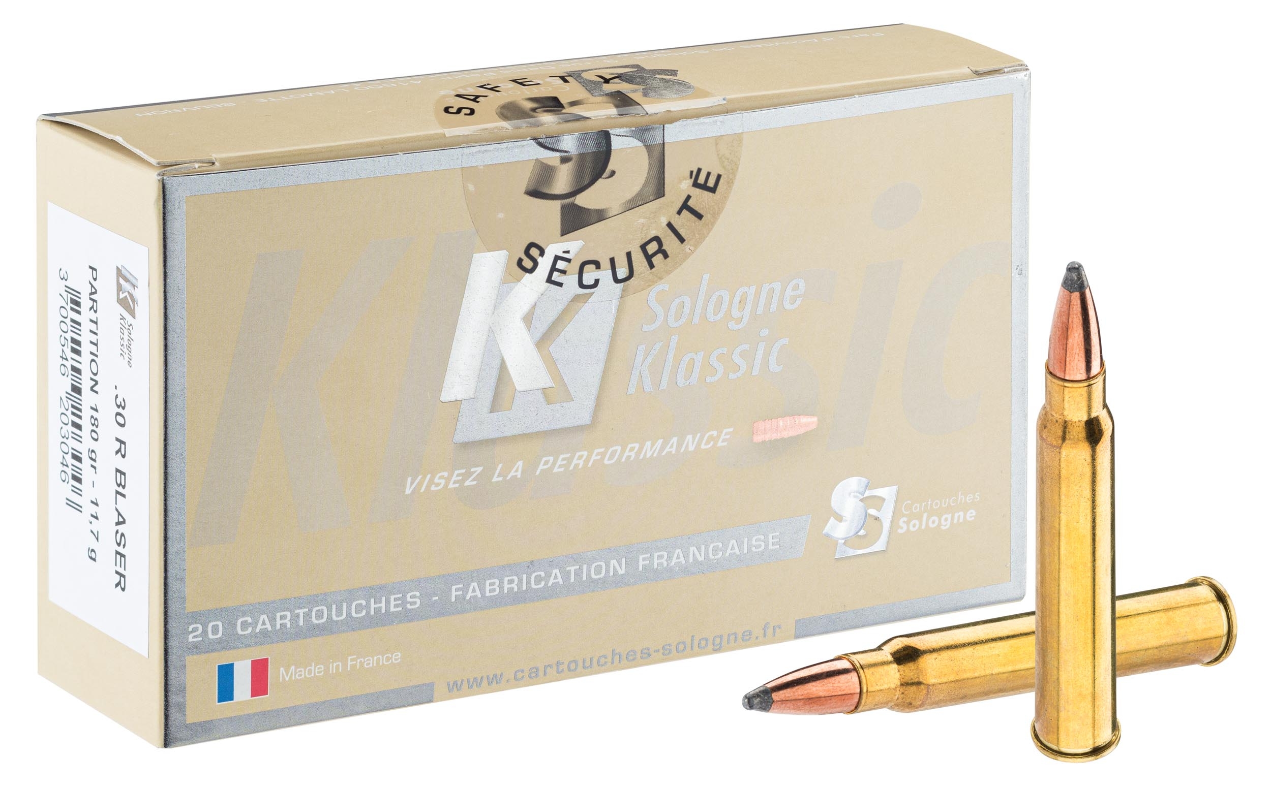 Sologne 30 R Blaser Nosler Partition 180 gr / 11,7 g