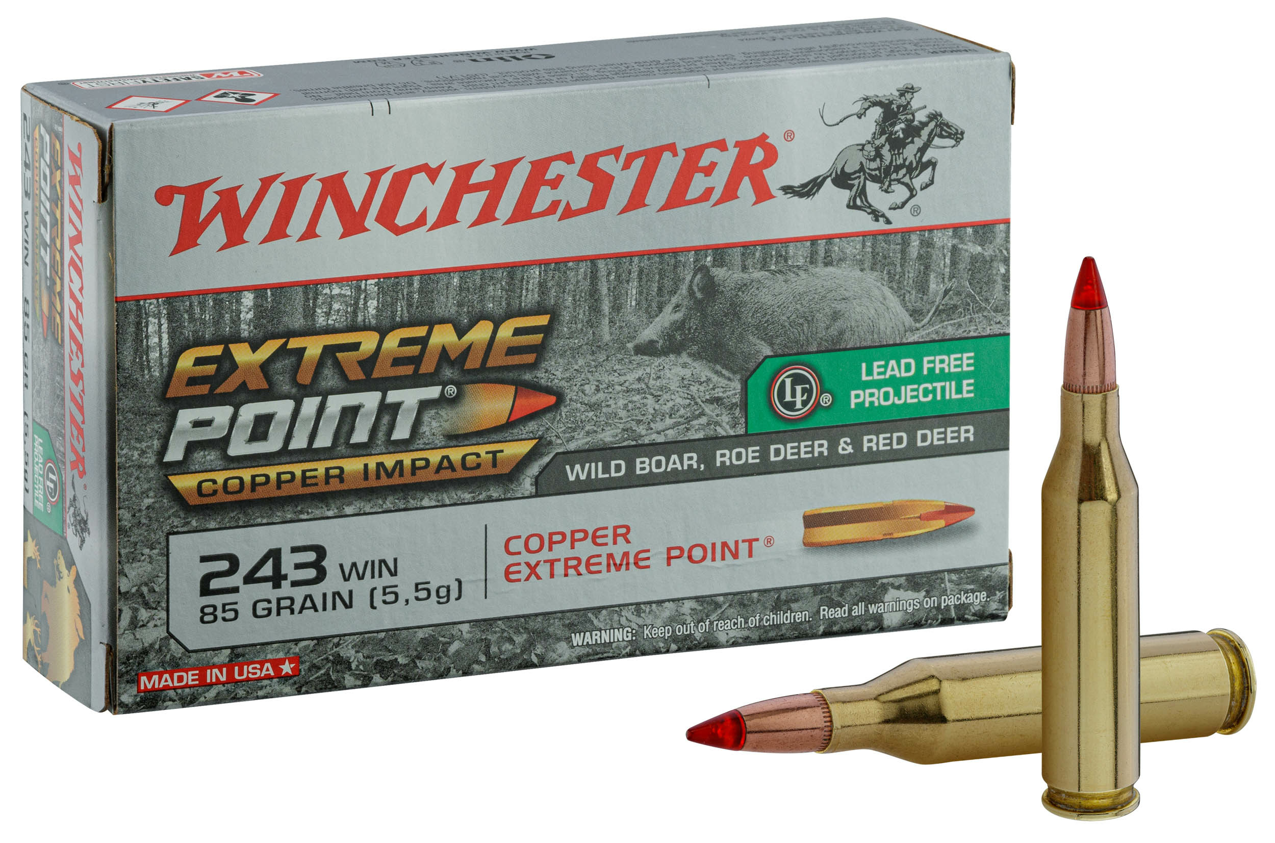 Winchester Extreme Point Copper Impact .243 Winchester 85 gr / 5.5 g