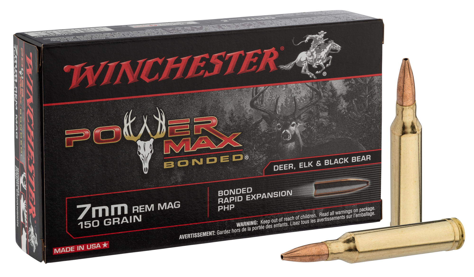 Winchester Power Max Bonded 7mm Remington Magnum 150 gr / 9.7 g