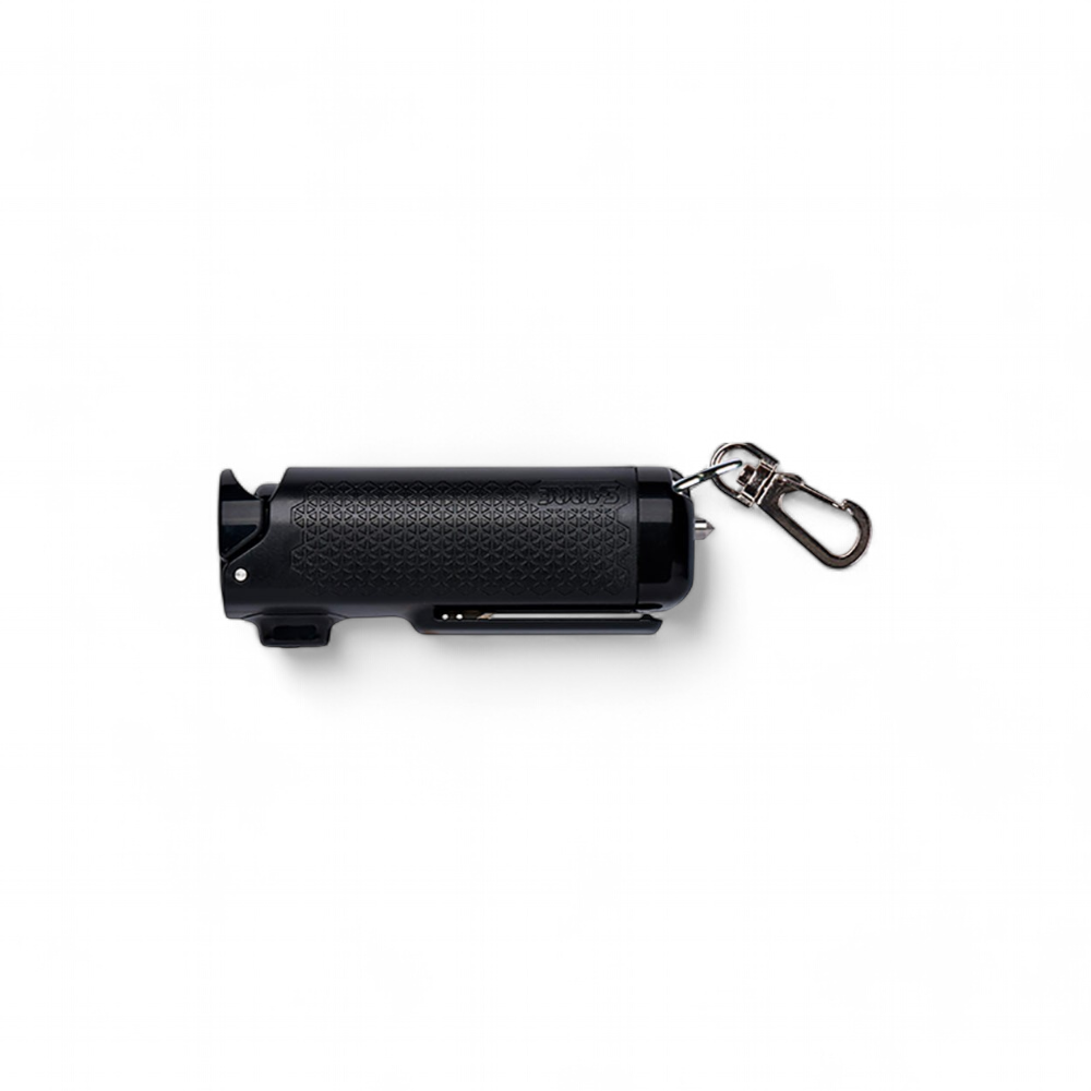 Sabre Red - SBSEBK1 - 3en1 Pepper Spray porte-clés - 16mL - Brise vitre - Coupe ceinture