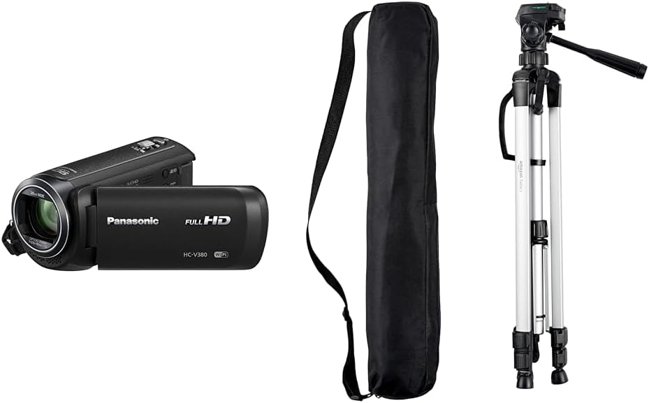 Panasonic HC-V380EG-K Full HD Camcorder mit Tripod & Bag
