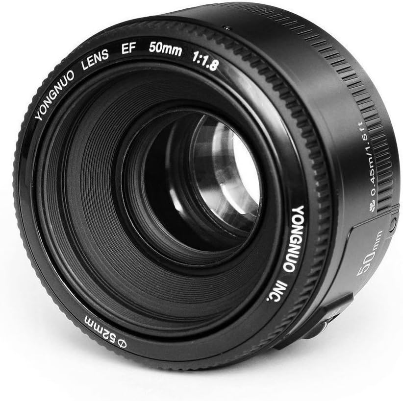 YONGNUO YN50mm F1.8 Autofokus Objektiv mit Canon EF Bajonett