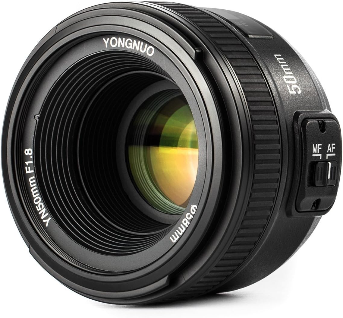 Yongnuo YN EF 50mm f/1.8 AF-Objektiv für Nikon-Kameras
