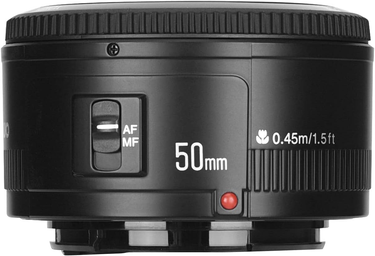 Yongnuo YN 50mm F/1.8 AF/MF Objektiv für Canon EF