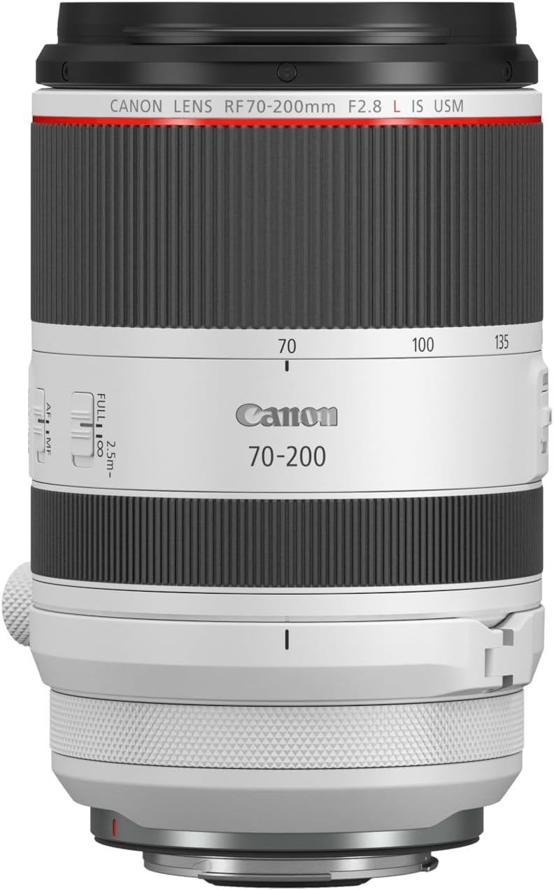 Canon RF 70-200mm F2.8L is USM Telezoom Objektiv (77mm Filtergewinde) 89,9 x 146 mm, Weiß
