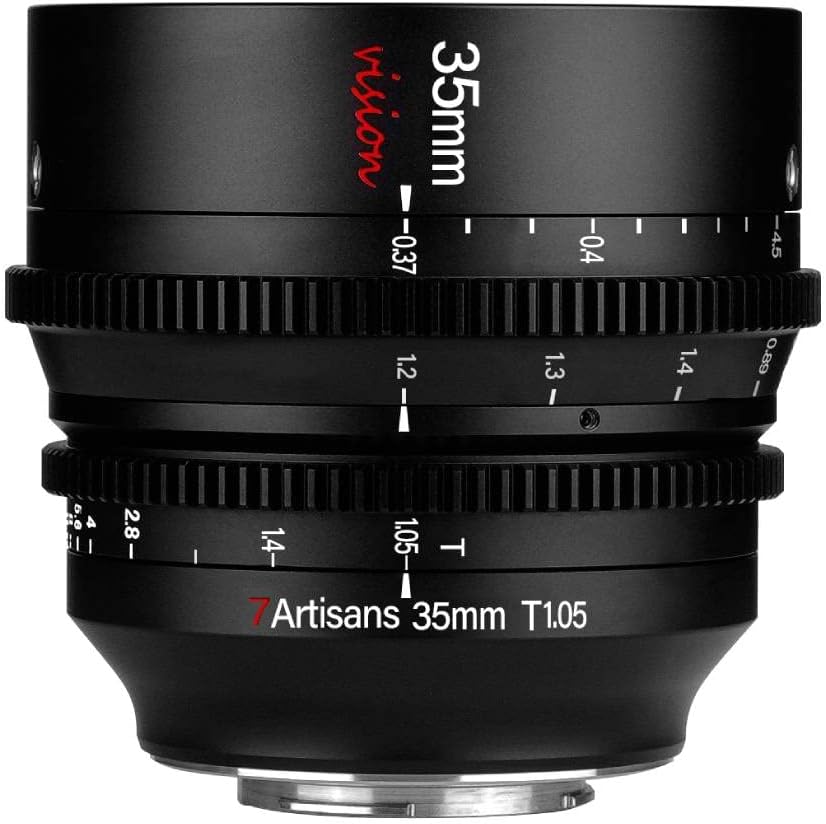 7artisans 35 mm T1.05 manueller Fokus Cine Objektiv große Blende Mini Canon RF