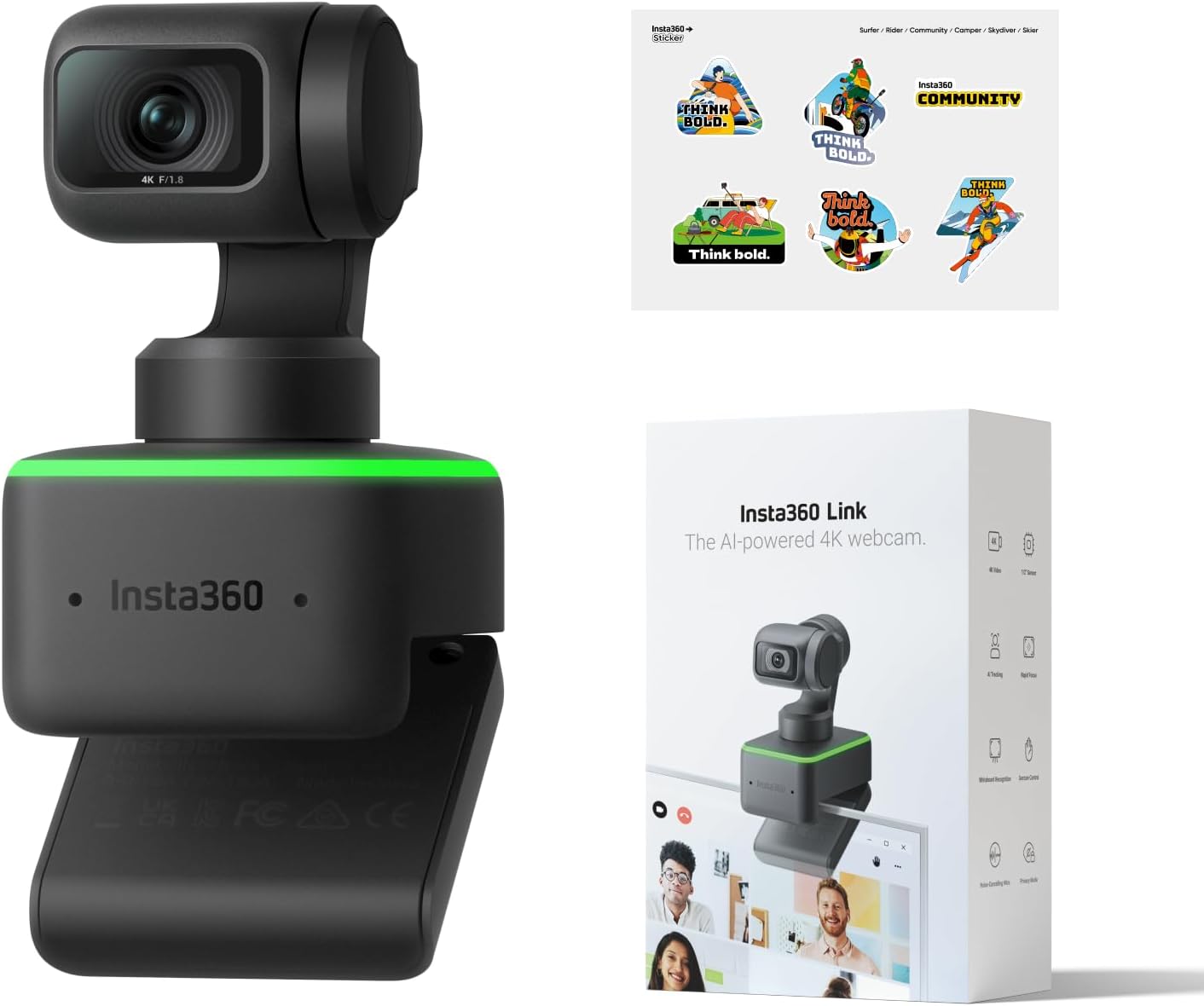 Insta360 Link und Aufkleber-Set