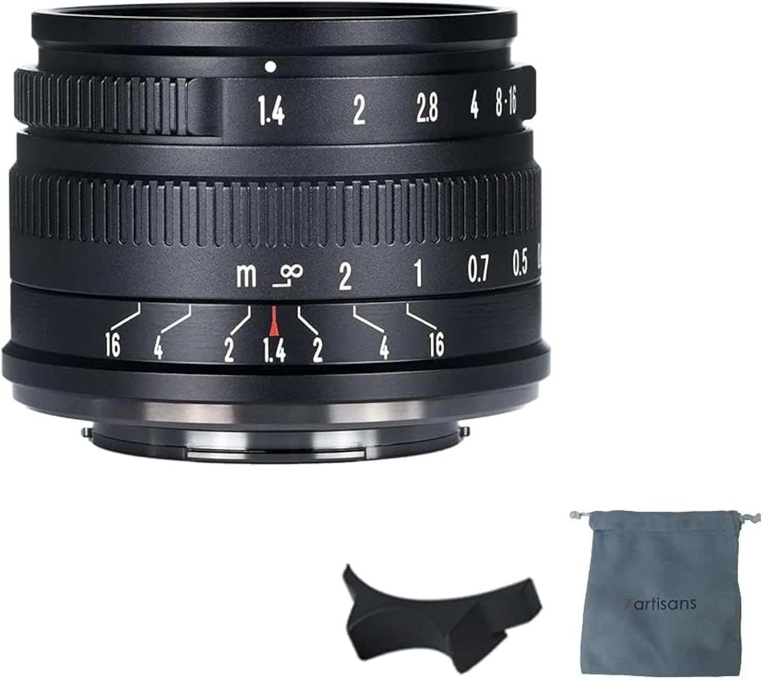 7artisans 35 mm F1,4 Mark II APS-C Festobjektiv mit manuellem Fokus und großer Blende, kompatibel mit spiegellosen Canon R-Mount-Kameras R RP R5 R6 Canon R Mount