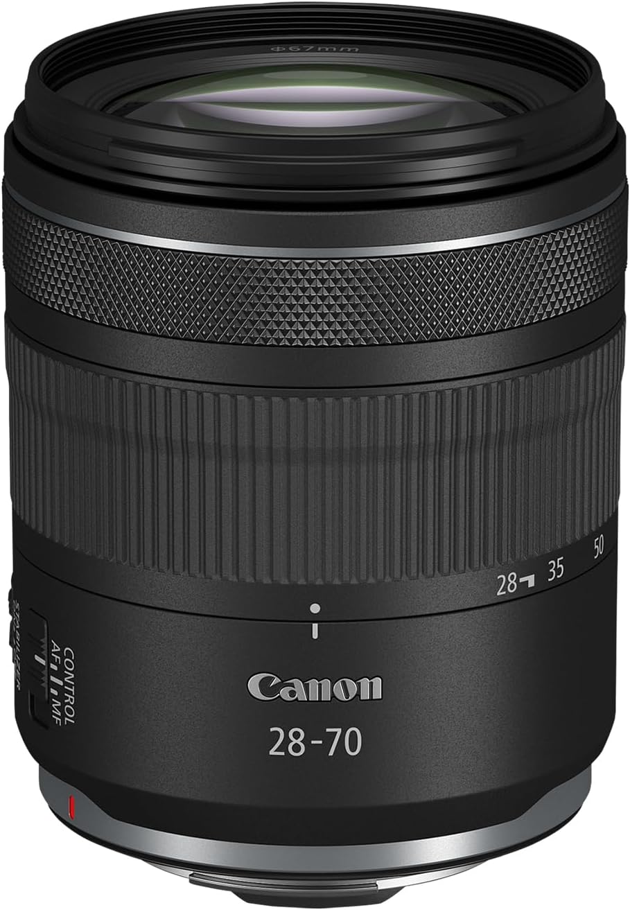Canon RF 28-70mm F2.8 is STM Objektiv für EOS R Serie (Vielseitiges Zoomobjektiv, 5,5-Stufen Bildstabilisator, hohe Lichtstärke, ideal für Videoaufnahmen und Porträtfotografie, STM-Motor) schwarz