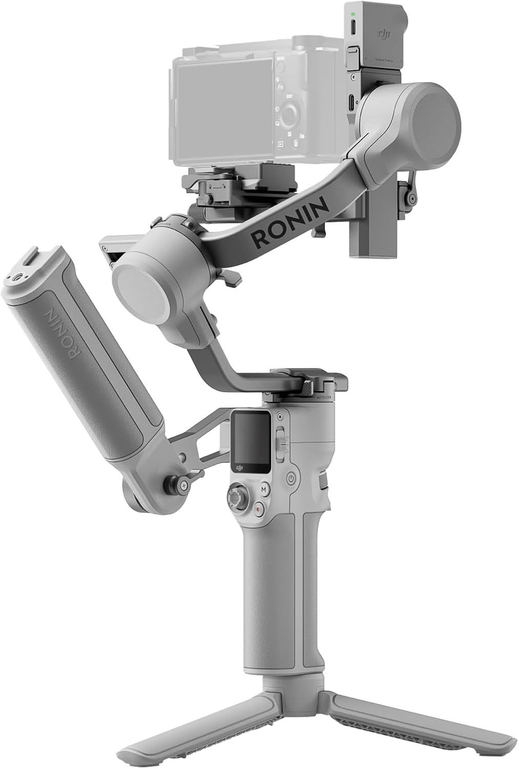 DJI RS 4 Mini Combo, Gimbal-Stabilisator für Kamera Canon/Sony/Panasonic/Nikon/Fujifilm, Auto-Achsenverriegelungen, Intelligente Verfolgung, 2 kg Traglast, Kamera-Gimbal, Aktentaschengriff