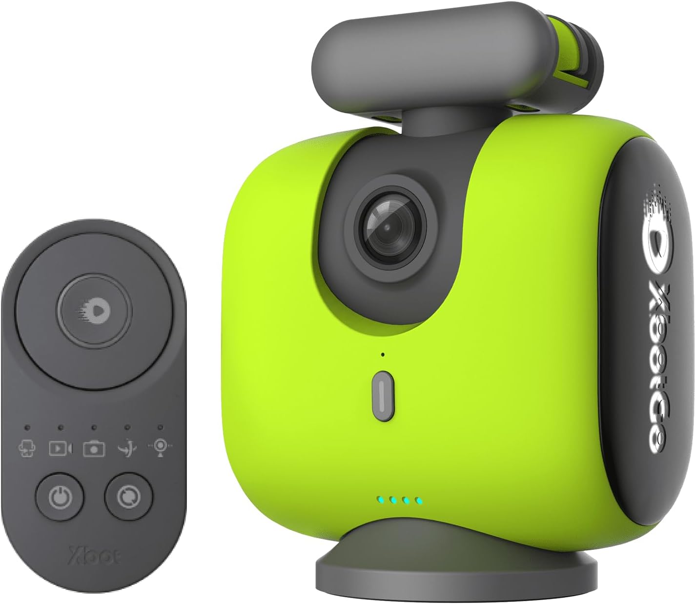 XbotGo Chameleon AI Sport-Action-Kamera, 360° Tracking Gimbal für Team- und Spielererkennung, Live-Streaming, Auto-Editing, ohne ABO, in Lemon Green