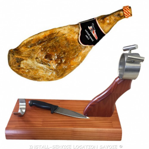 Serre jambon/socle + couteau
