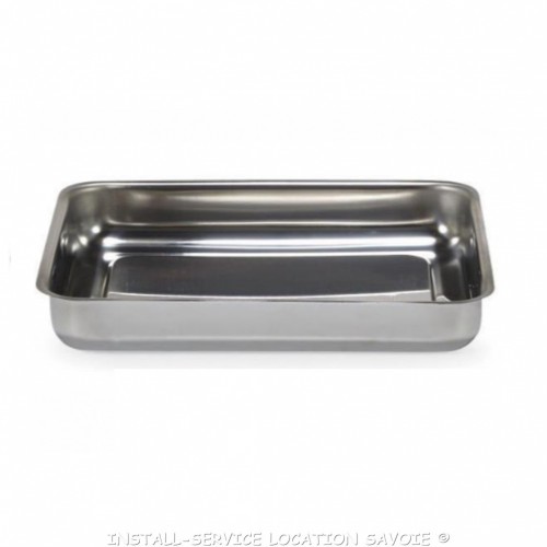 Plat à gratin inox 30 x 20 cm