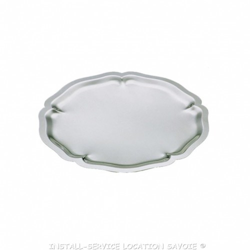 Plat rond XV inox diam.35 cm