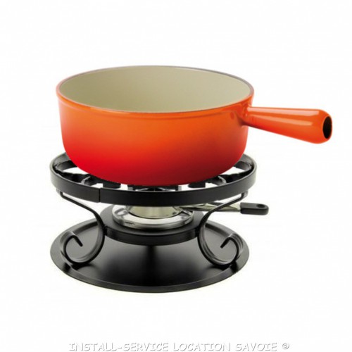Réchaud à fondue avec poêlon (Alcool gel non inclus)