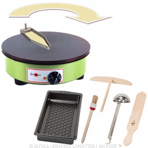 Kit facile avec ustensiles pour crépière