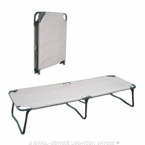 Lit de camp alu et pvc