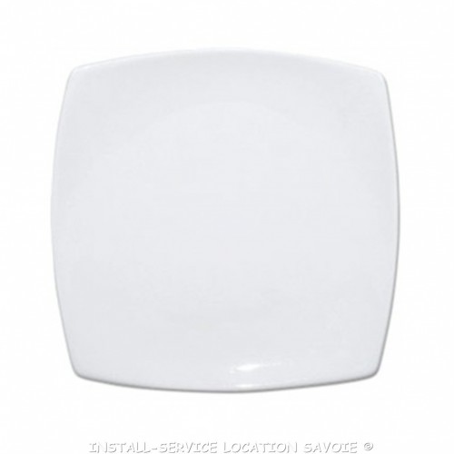 Assiette plate Alba carrée 30cm
