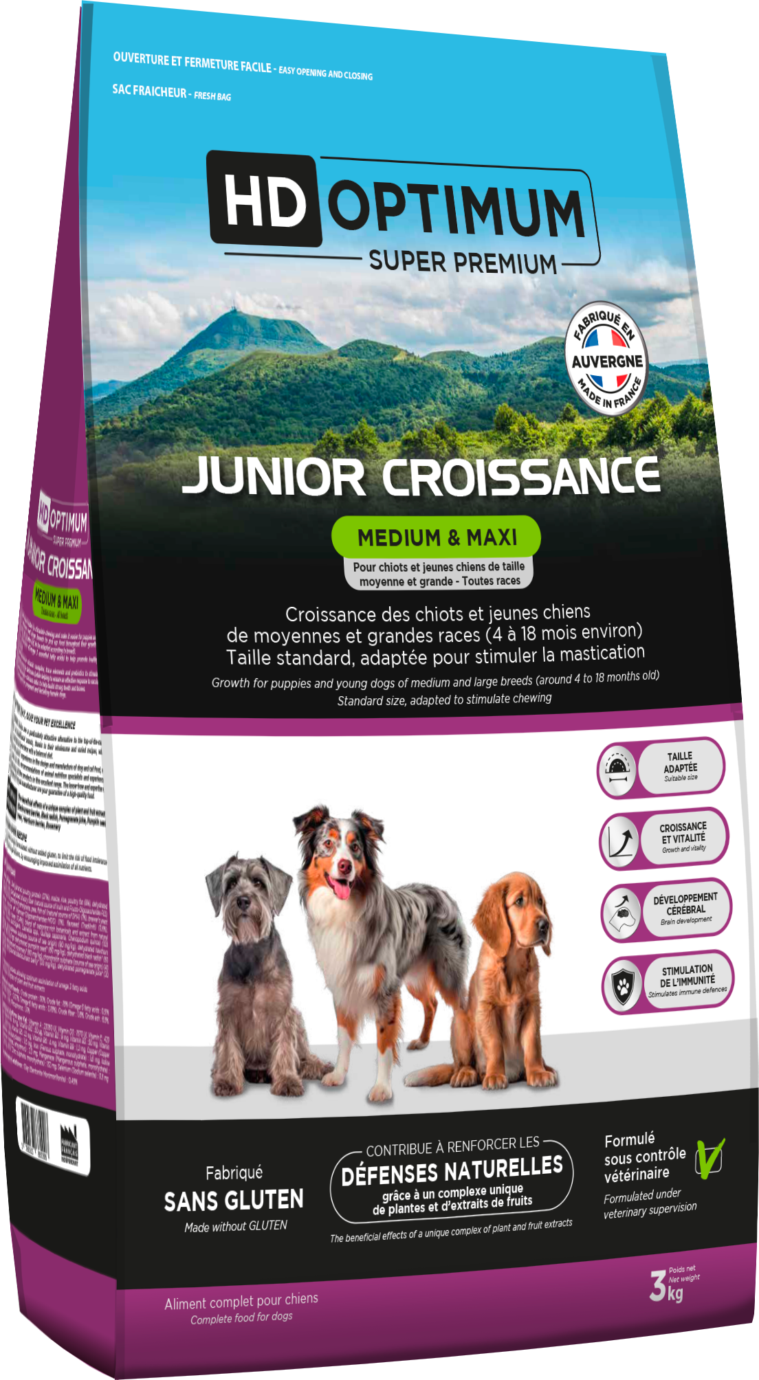 hd optimum-Medium Maxi-Junior Croissance-3kg