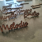 marque place pour mariage