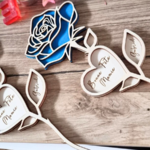 Roses en bois fete des mamies