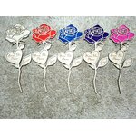 ROSE EN BOIS 5 COULEUR
