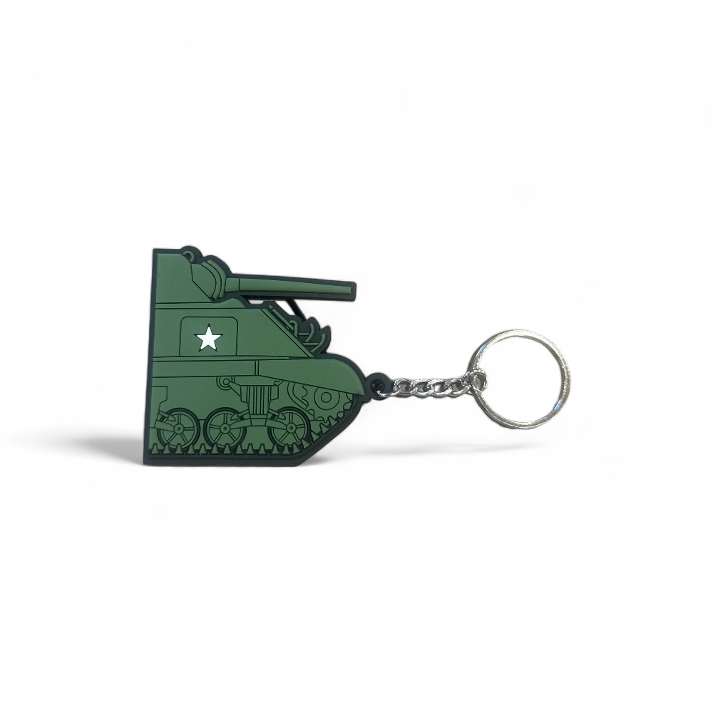 Porte Clé 3D Pvc Tank Sherman