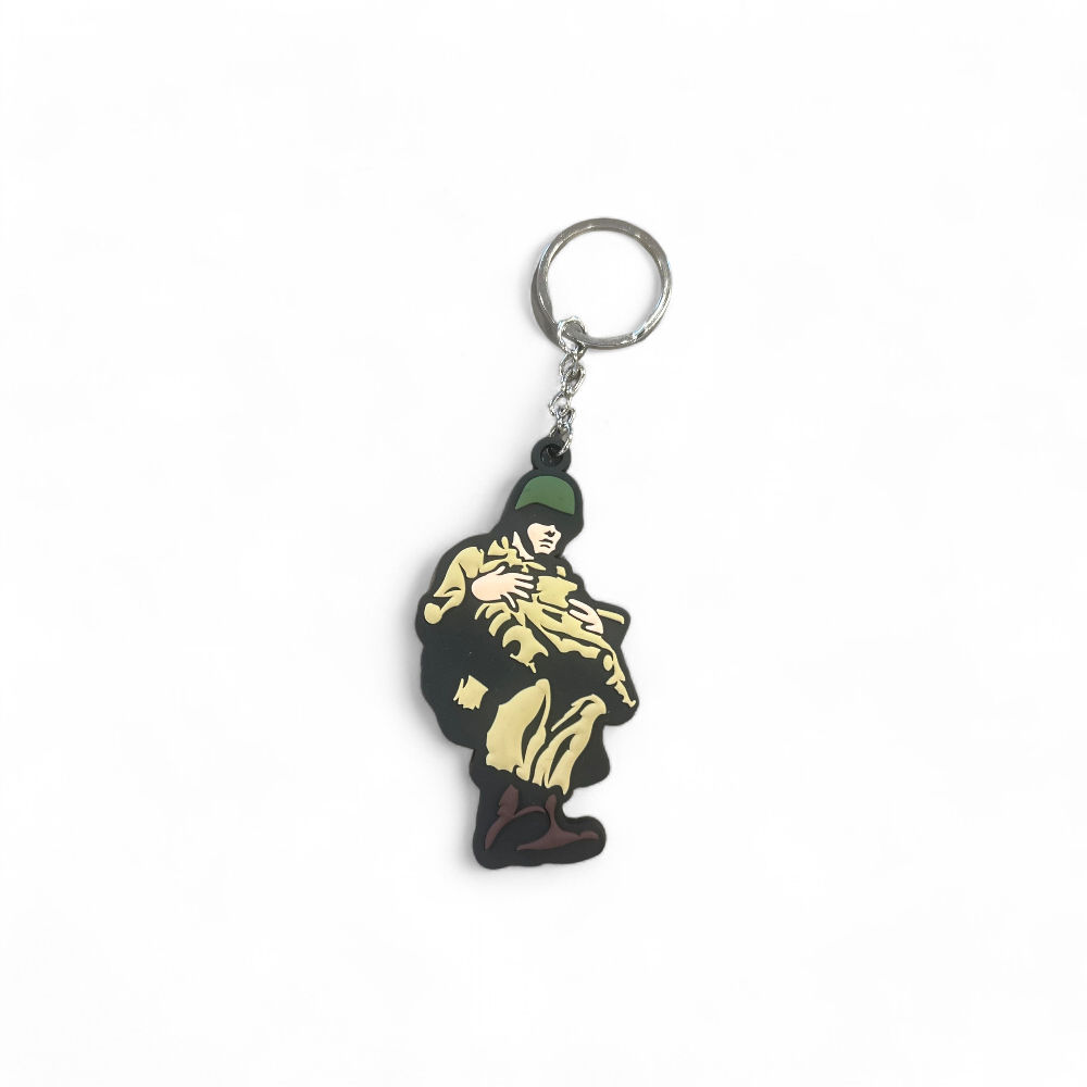 Porte-clés 3D PVC WWII Paratrooper