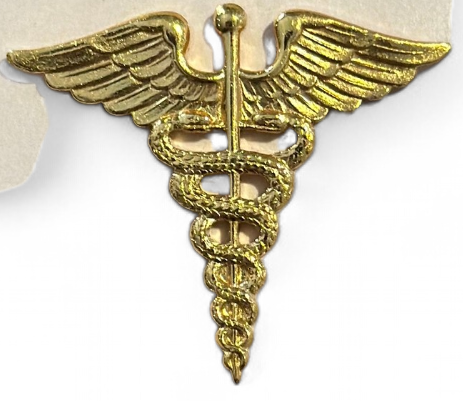 Original, US WW2, pin\'s , officier du corps médical (NOS)