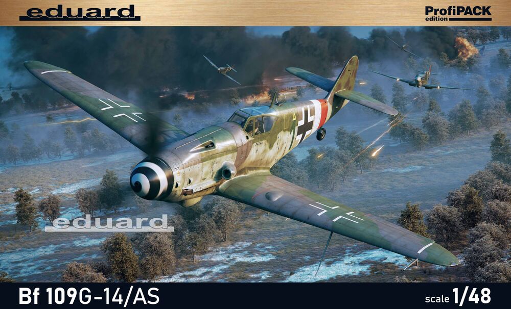 Eduard Plastic Kits: Bf 109G-14/AS Profipack in 1:48