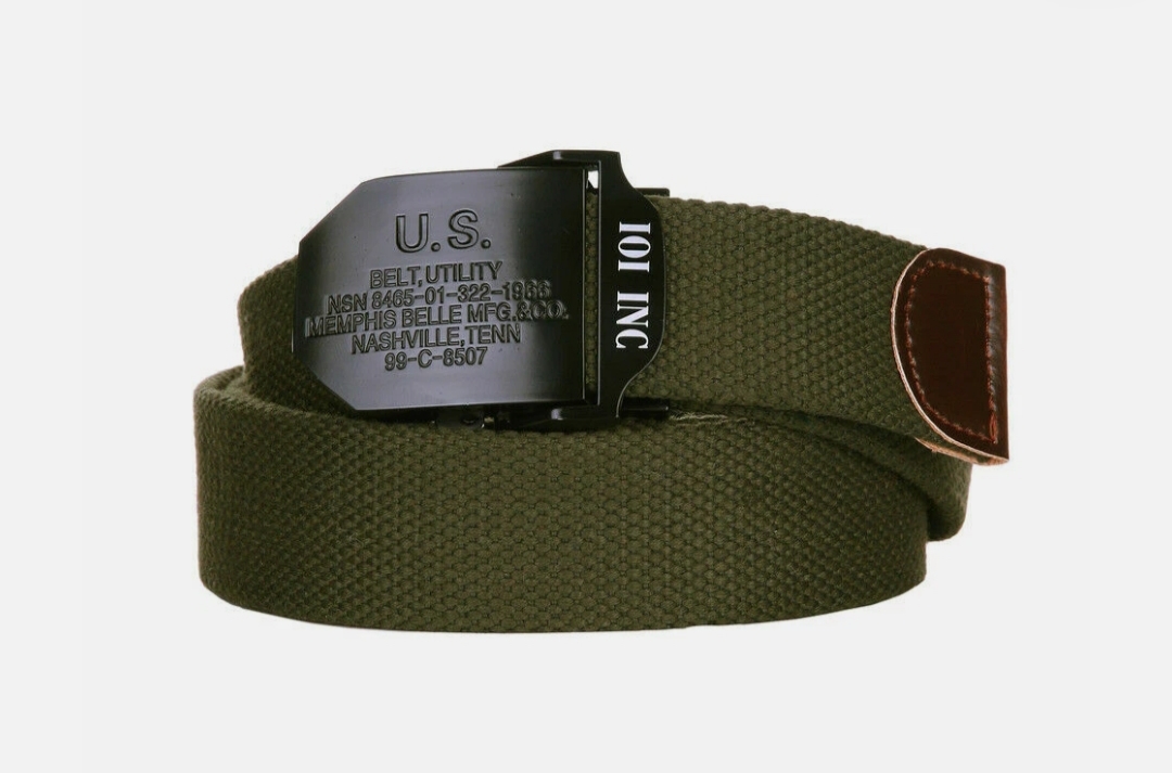 Ceinture US Kaki Belt Security Memphis Belle MFG