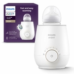 Philips Avent Premium Fast Bottle Warmer, with Smart Temperature Control, Water Bath Technology, Automatic Shut-Off, Model SCF358 Bottle Warmer 1 Count (Pack of 1)