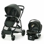 Graco, Modes Element Travel System Includes Baby Stroller with Reversible Seat Extra Storage Child Tray and SnugRide 35 Lite LX Infant Car Seat, Canter Canter Stroller + Car Seat