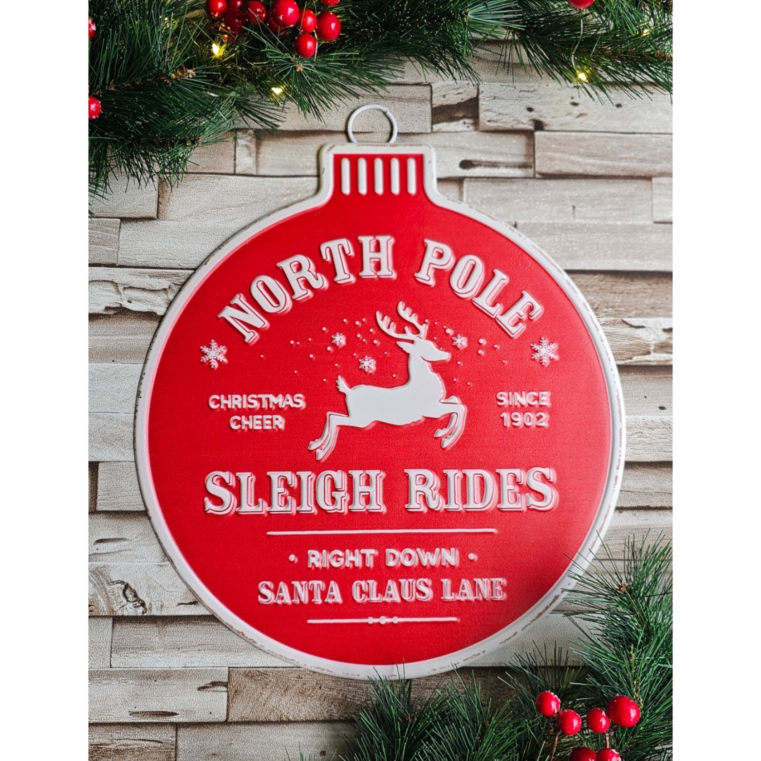 Black and Red Christmas Market Logo