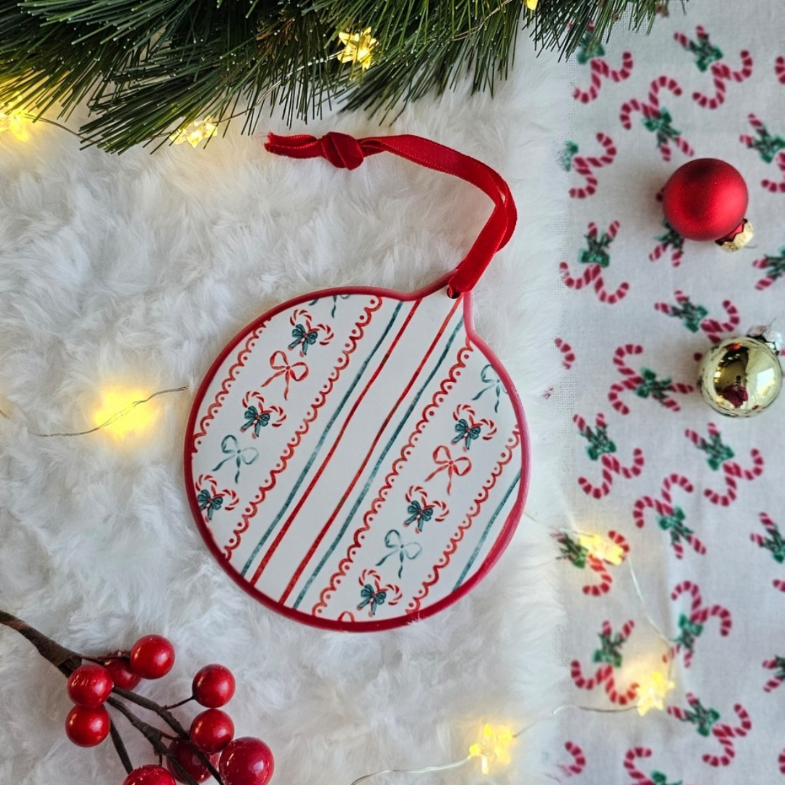 Black and Red Christmas Market Logo - 24