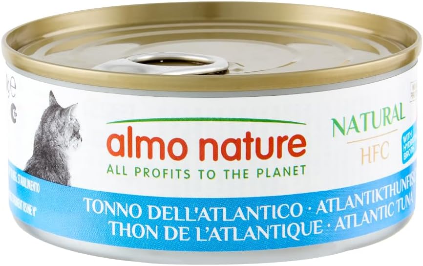Lot de 24 boîtes pâtés pour chat thon Atlantique Almo Nature