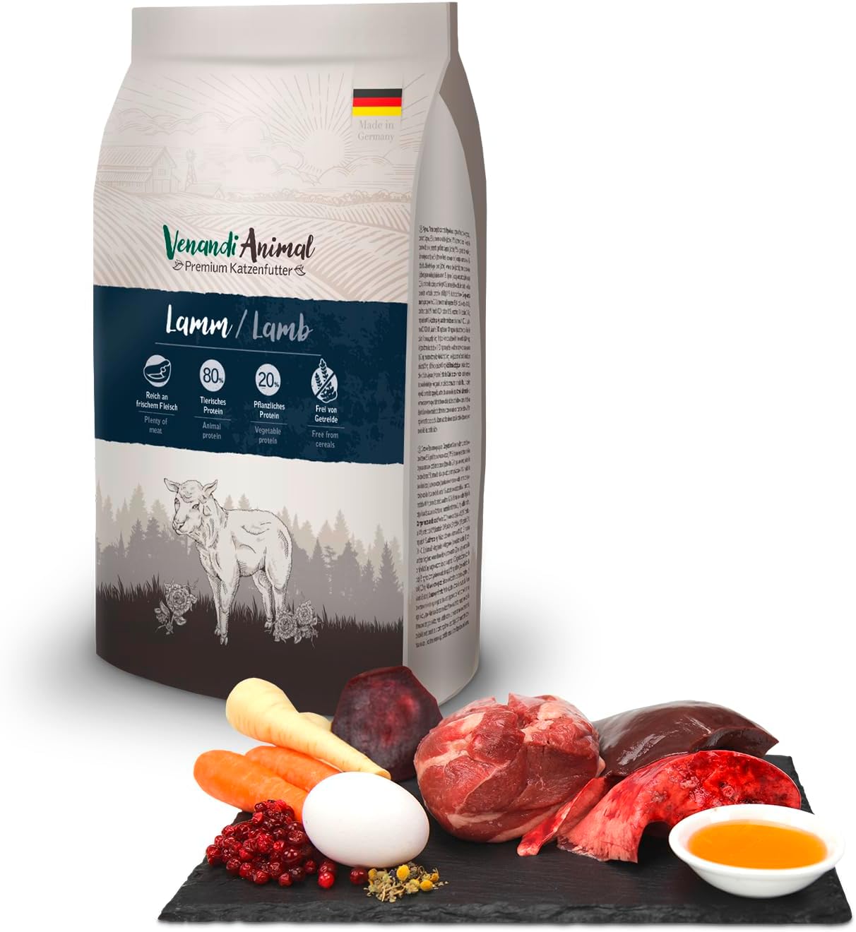 Sac 6kg croquettes viande et poisson frais Venandi Animal