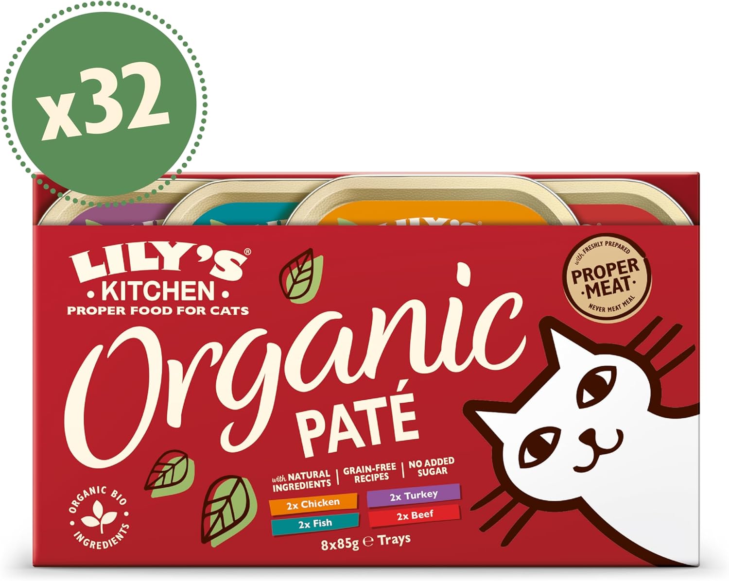 Pâtée Bio pour chats adultes Lily’s Kitchen multipack