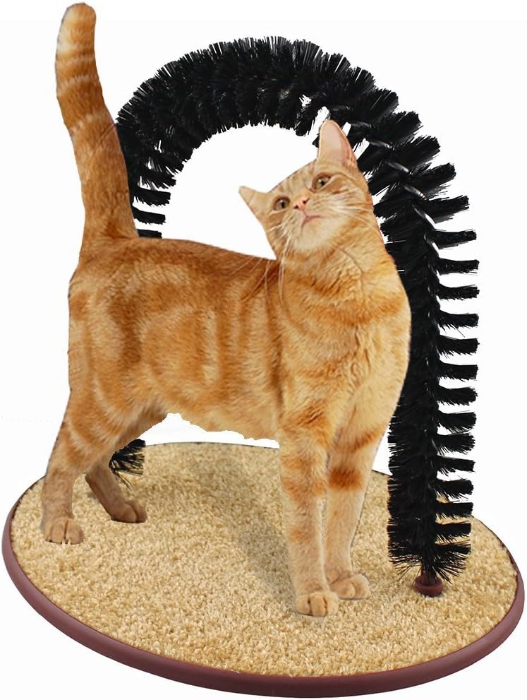 Tapis antidérapant facile à nettoyer avec sac d’herbe à chat inclus