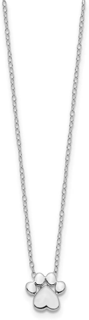 Collier pendentif patte de chien et chat en argent sterling hypoallergénique